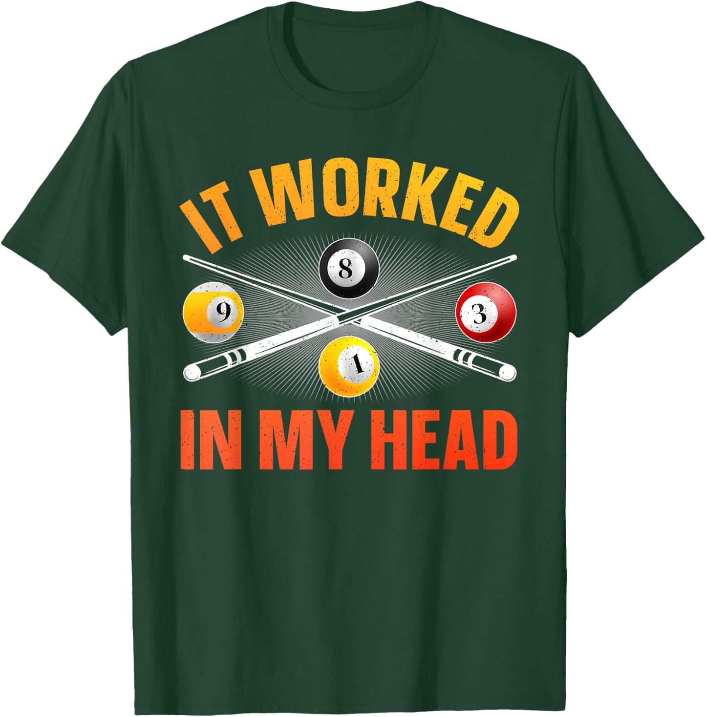 Funny Pool Design Women Billiards Lover Pool Player T-Shirt - T-Shirt | Forest