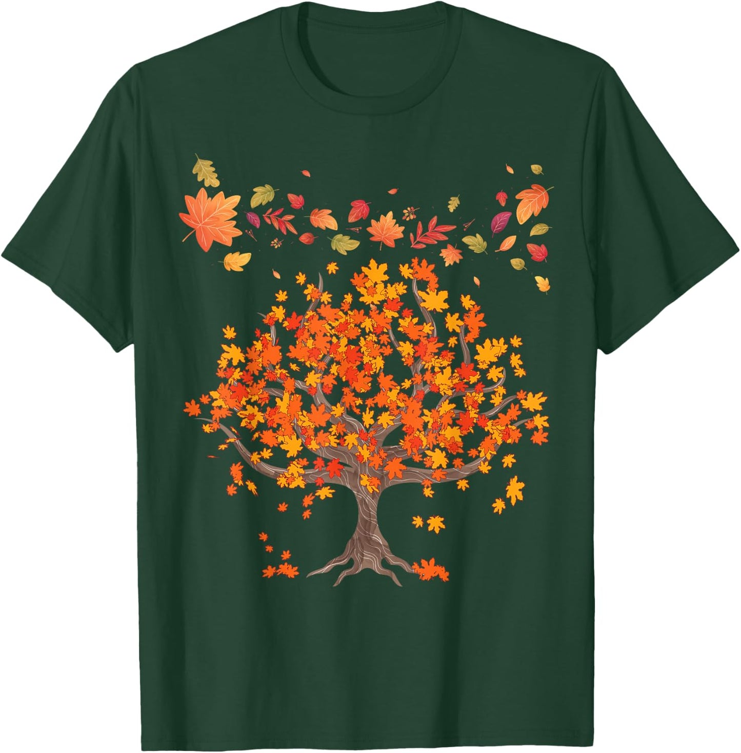 Autumn Lovers Colourful Leaves Natural Autumn T-Shirt - T-Shirt | Forest