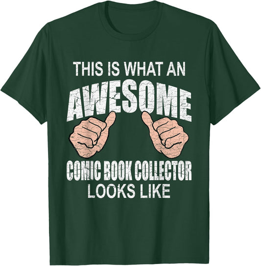 Funny Comic Book Collector Graphic Novel Collector Gifts T-Shirt - T-Shirt | Forest