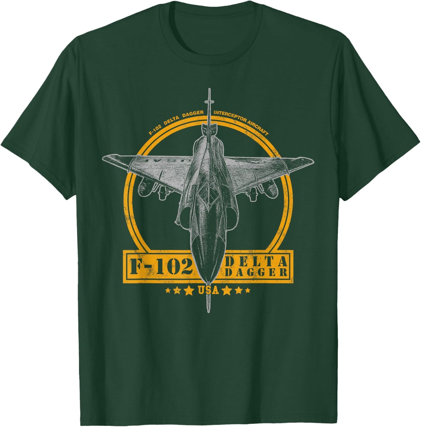 F-102 Delta Dagger Interceptor T-Shirt - T-Shirt | Forest