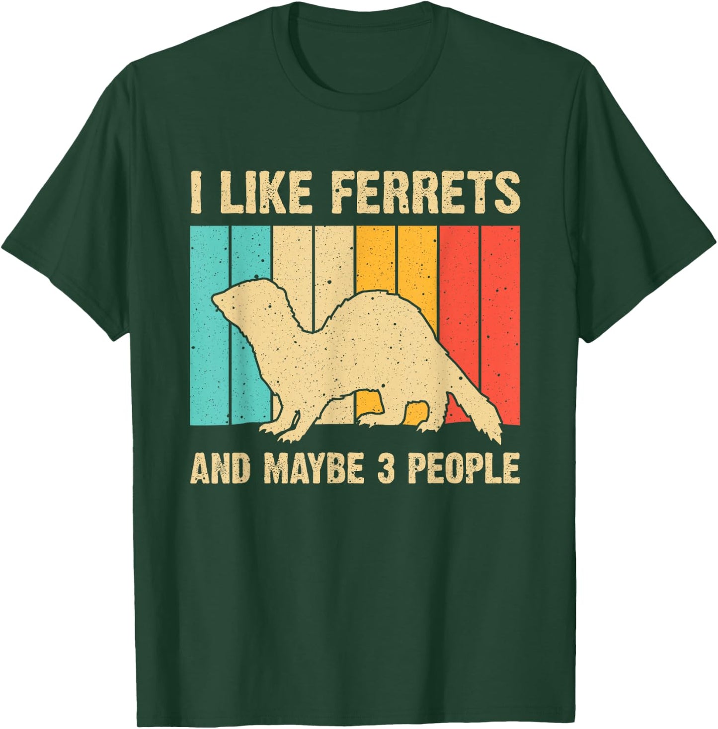 Funny Ferret Design Women Ferret Lover Introvert T-Shirt - T-Shirt | Forest
