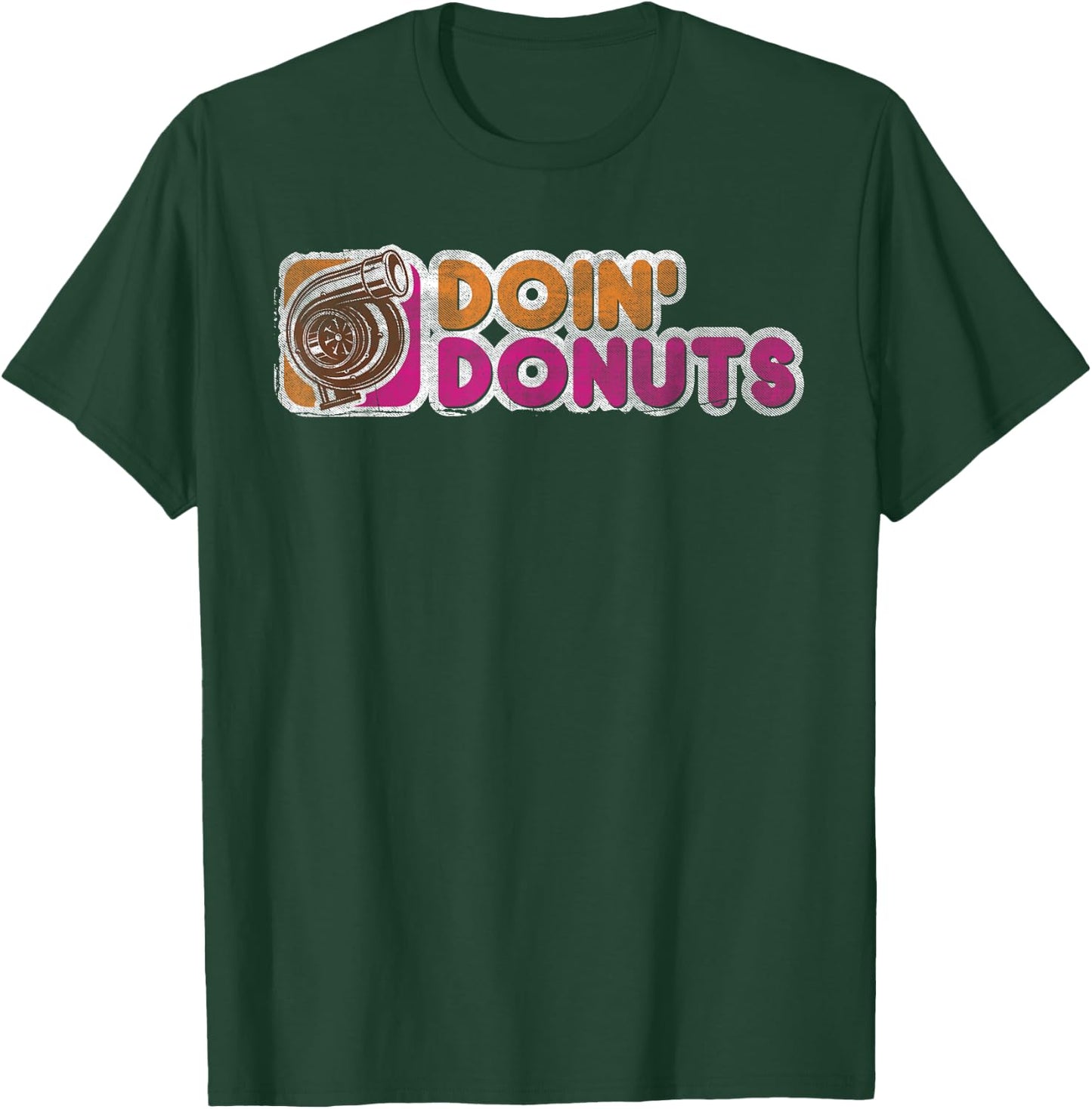 Vintage Doin' Donuts Drift Racing T Shirt - Car Guy Shirt T-Shirt - T-Shirt | Forest