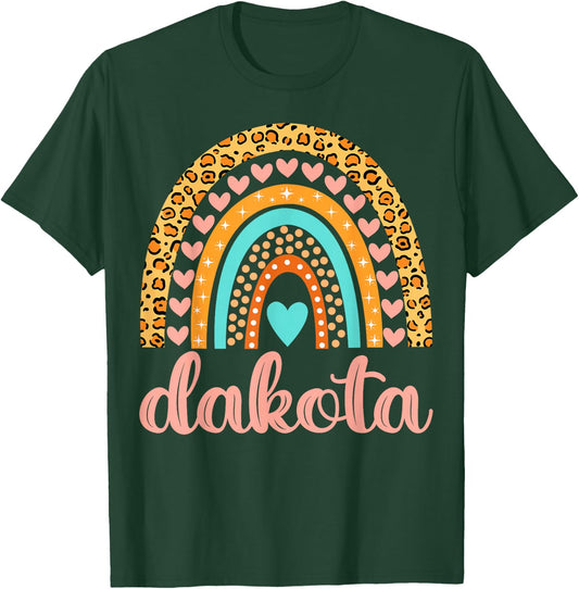 Dakota Dakota Name Birthday Shirt Gift T-Shirt - T-Shirt | Forest