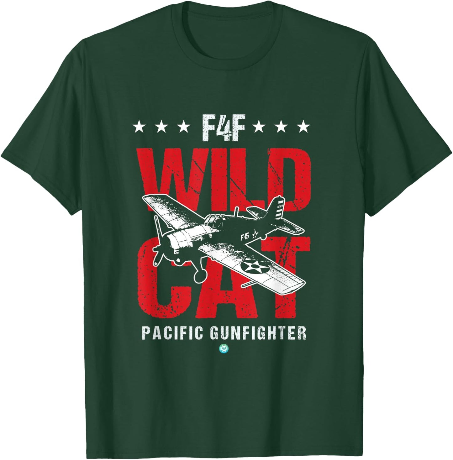 WW2 F4F Wildcat Shirt Vintage Machine Veteran Pilot Gift T-Shirt - T-Shirt | Forest