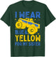 Boys Truck I Wear Blue Yellow For My Sister Down Syndrome T-Shirt - T-Shirt | Forest