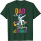 Dad Of The Birthday Astronaut Space Bday Party Celebration T-Shirt - T-Shirt | Forest