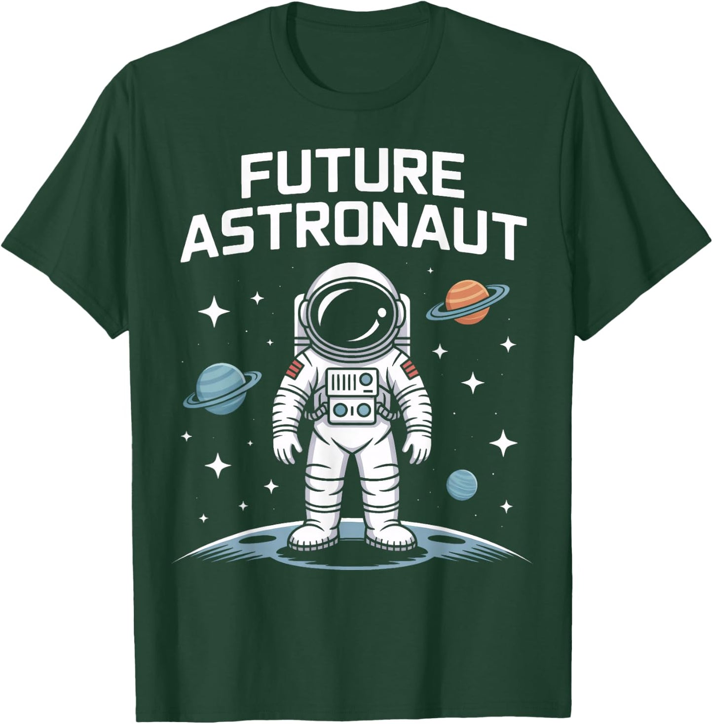 Space Kid Future Astronaut Galaxy Seeker Boys Girls T-Shirt - T-Shirt | Forest