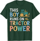 Boy Runs On Tractor Farmer Agriculture Farming Farm Tractor T-Shirt - T-Shirt | Forest