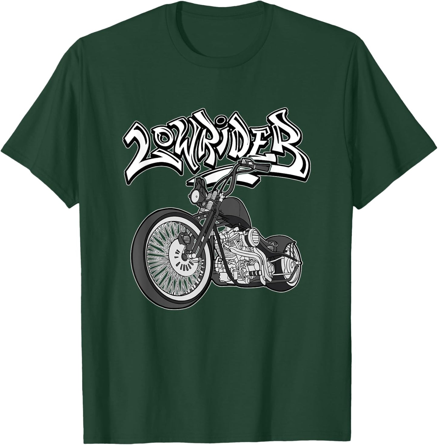 Chicano Bike. Latino Vicla, Cholo Motorcycles, Lowrider T-Shirt - T-Shirt | Forest