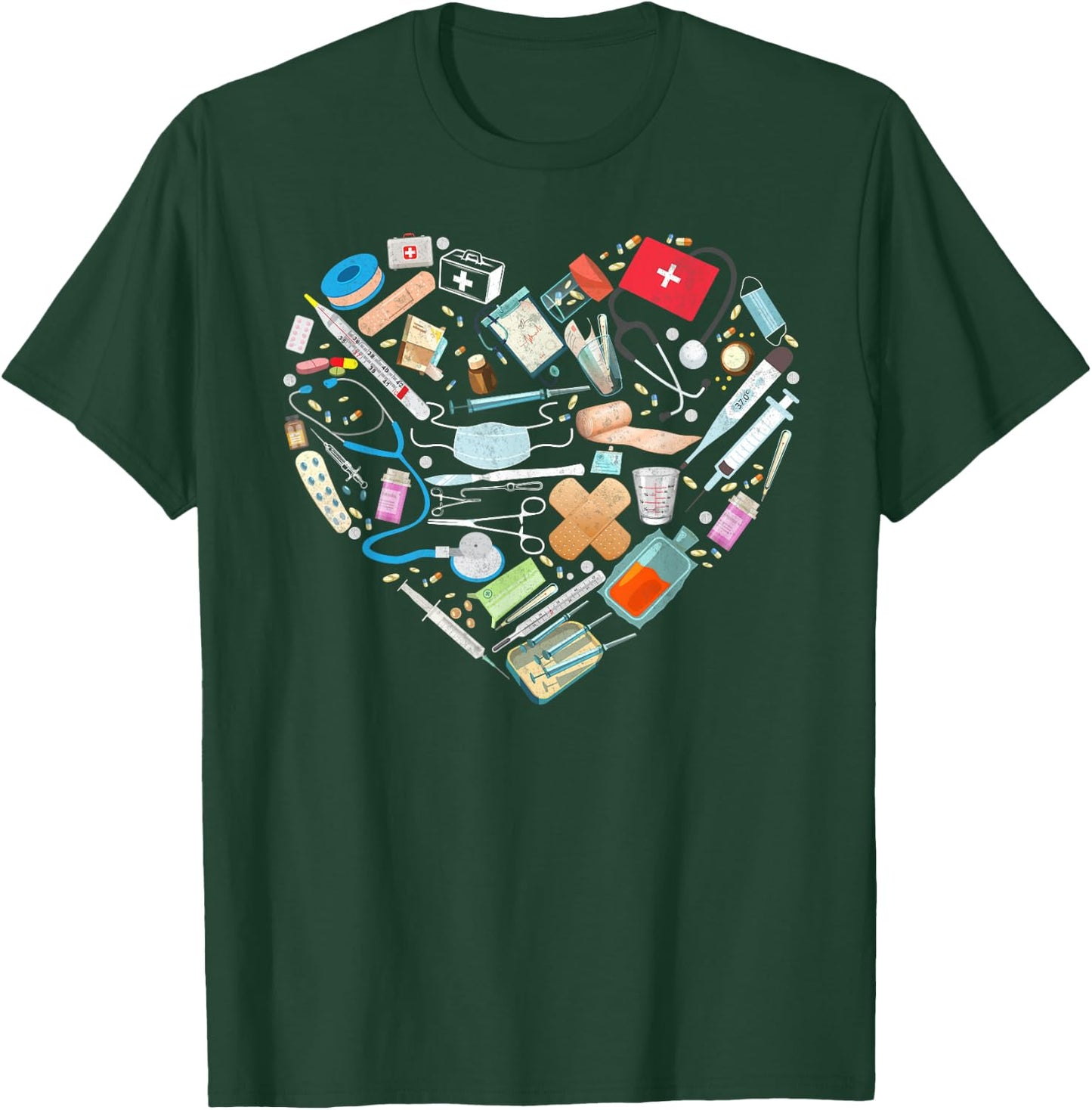 Certified Medical Assistant Heart Nurse Doctor CMA T-Shirt - T-Shirt | Forest