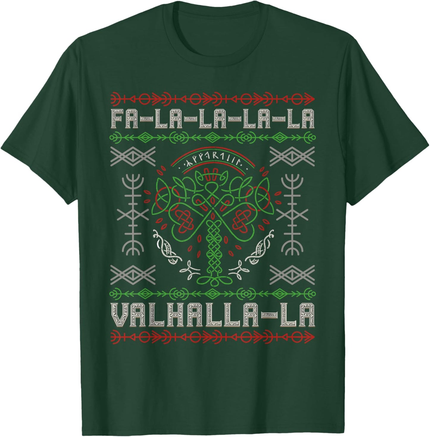 Norse Mythology - Viking Yule - Yggdrasil Christmas Tree T-Shirt - T-Shirt | Forest