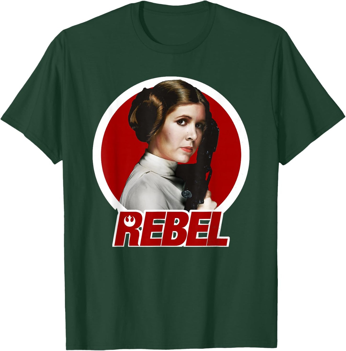 Star Wars Princess Leia Original REBEL Badge Graphic T-Shirt - T-Shirt | Forest