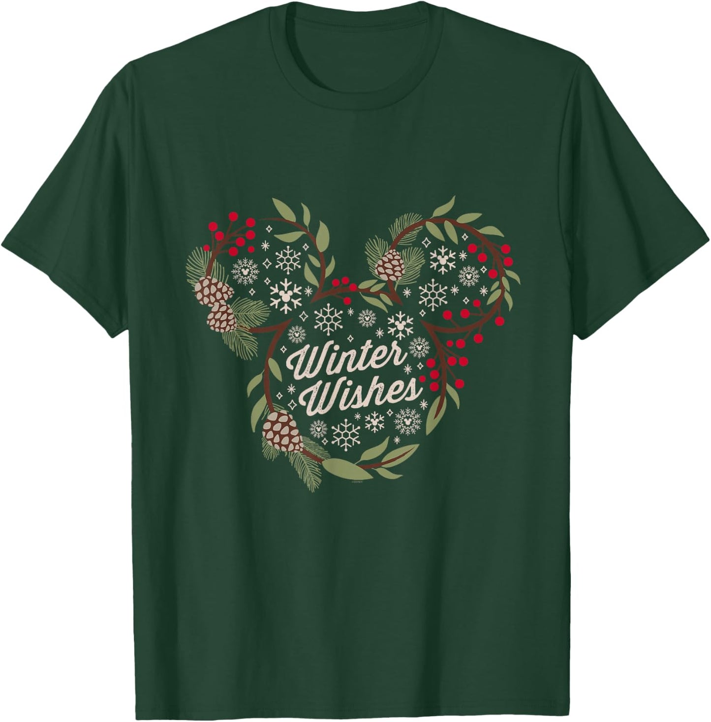 Disney Mickey Mouse Winter Wishes T-Shirt - T-Shirt | Forest