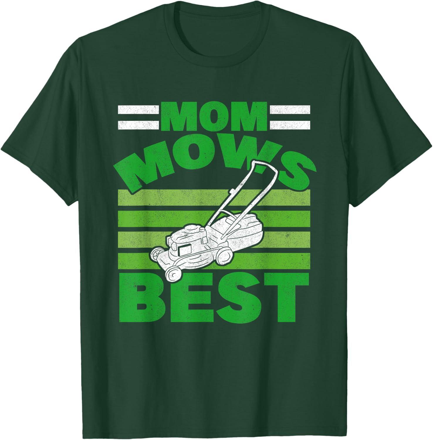 Mom Mows Best Lawnmower Mother Gardening Lawn Mowing Women T-Shirt - T-Shirt | Forest