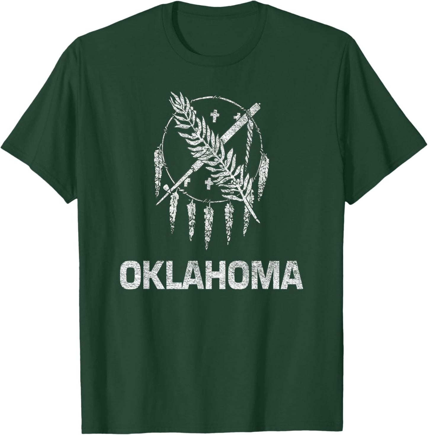 State Flag of Oklahoma T-Shirt - T-Shirt | Forest