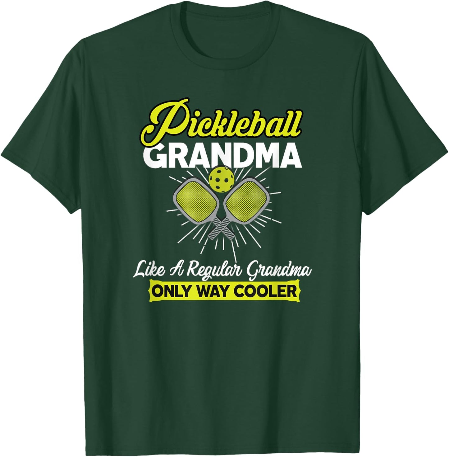 Pickleball Grandma Funny Women Player Pickle Ball T-Shirt - T-Shirt | Forest