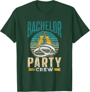 Bachelor Party Crew Groom Bride Team T-Shirt - T-Shirt | Forest