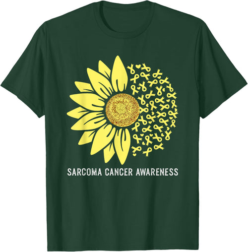 Yellow Ribbon Sunflower Sarcoma Cancer Awareness