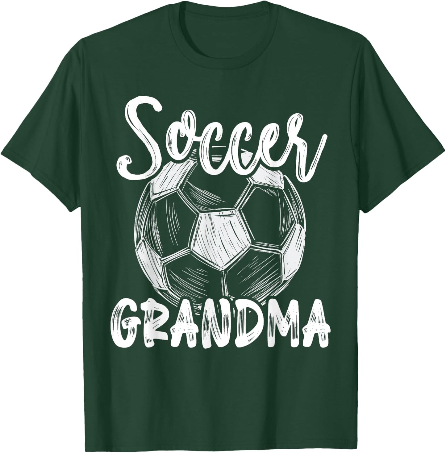 Soccer Grandma Women Family Matching Team Player Soccer Ball T-Shirt - T-Shirt | Forest