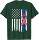 Breast Cancer Police American Flag Shirt Pink Ribbon Fighter T-Shirt - T-Shirt | Forest
