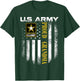Vintage U.S. Army Proud Grandma with American Flag Gift T-Shirt - T-Shirt | Forest