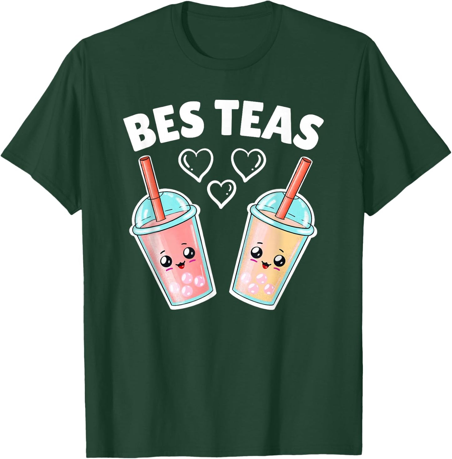 Best Kawaii Boba Drinks T-Shirt - T-Shirt | Forest
