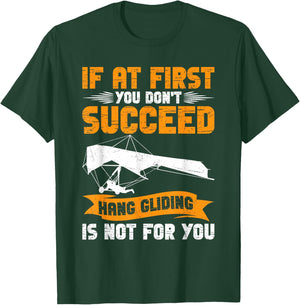 Hang Gliding Equipment Hang Glider Helmet Hanggliding T-Shirt - T-Shirt | Forest