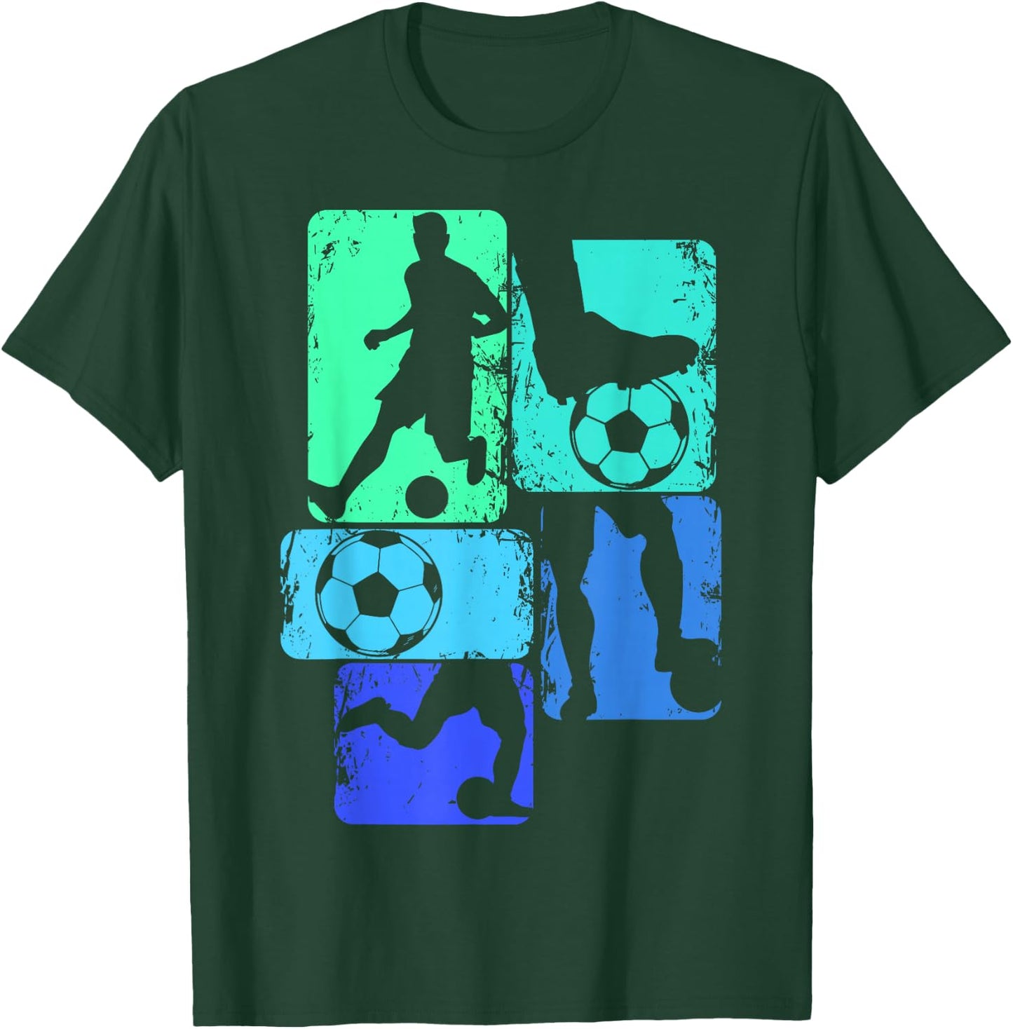 Soccer Player Boys Kids Youth Men T-Shirt - T-Shirt | Forest