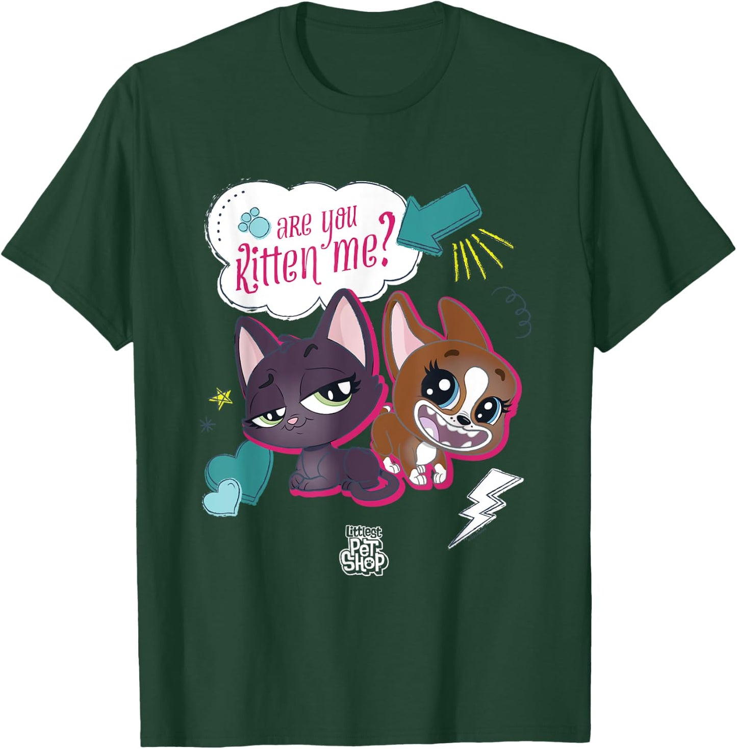 Littlest Pet Shop Puppy are you Kitten Me? T-Shirt - T-Shirt | Forest