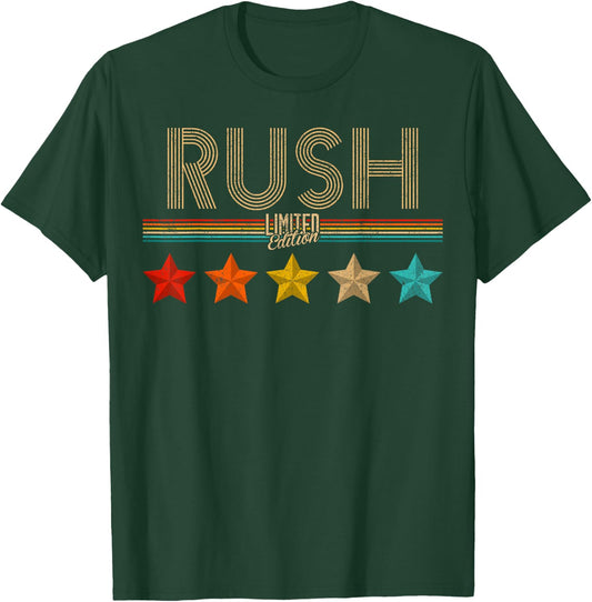 Rush Rush Name Birthday Shirt Gift Rush T-Shirt - T-Shirt | Forest