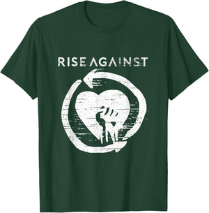 Rise Against - Official Merchandise - New Heartfist Small T-Shirt - T-Shirt | Forest