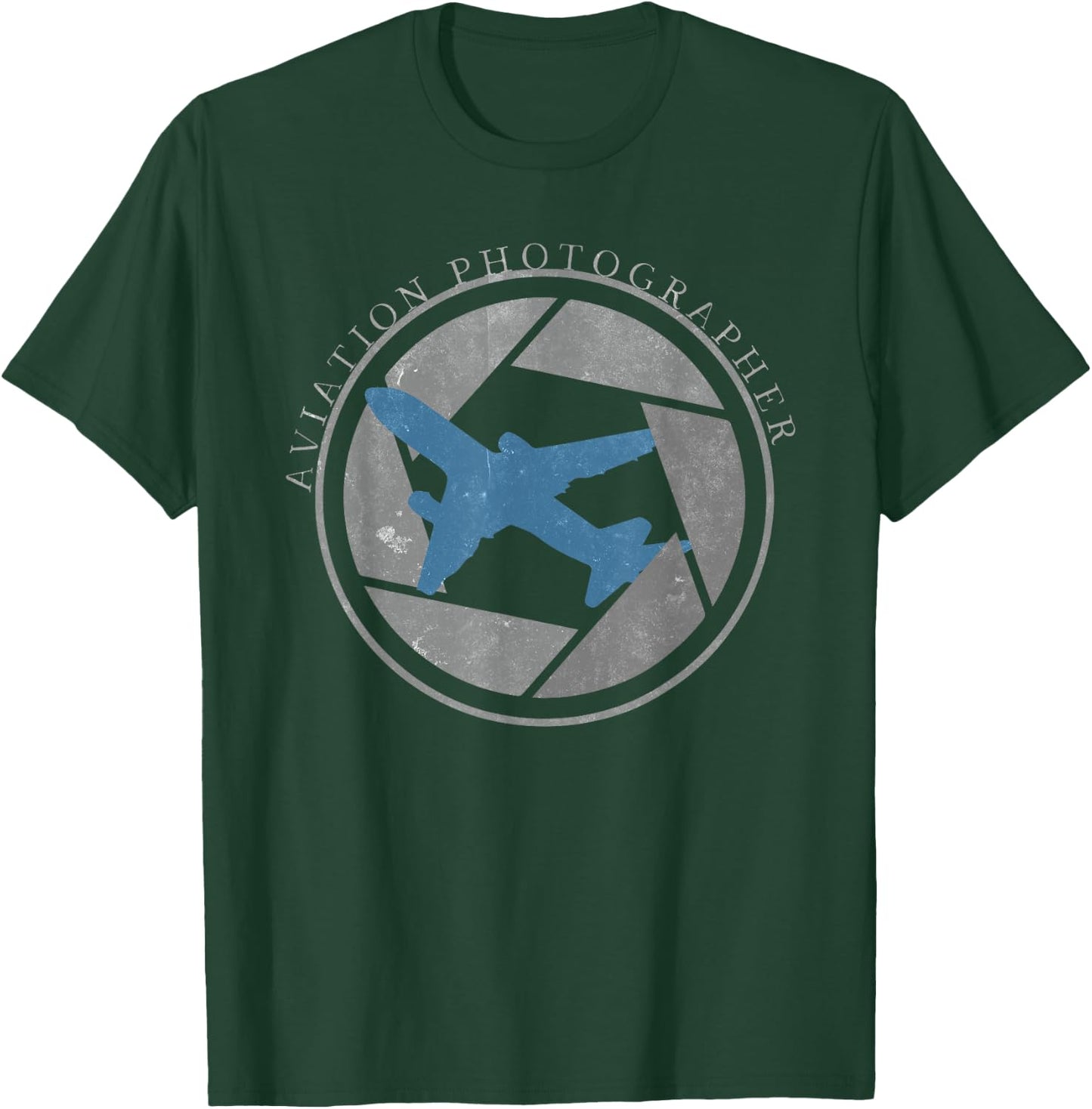 Aviation Photographer | Camera Shutter Airliner T-Shirt - T-Shirt | Forest