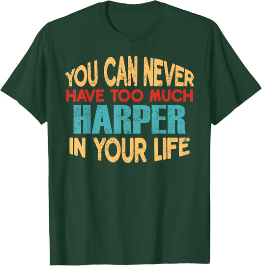 Funny Harper Personalised First Name Joke Item T-Shirt - T-Shirt | Forest
