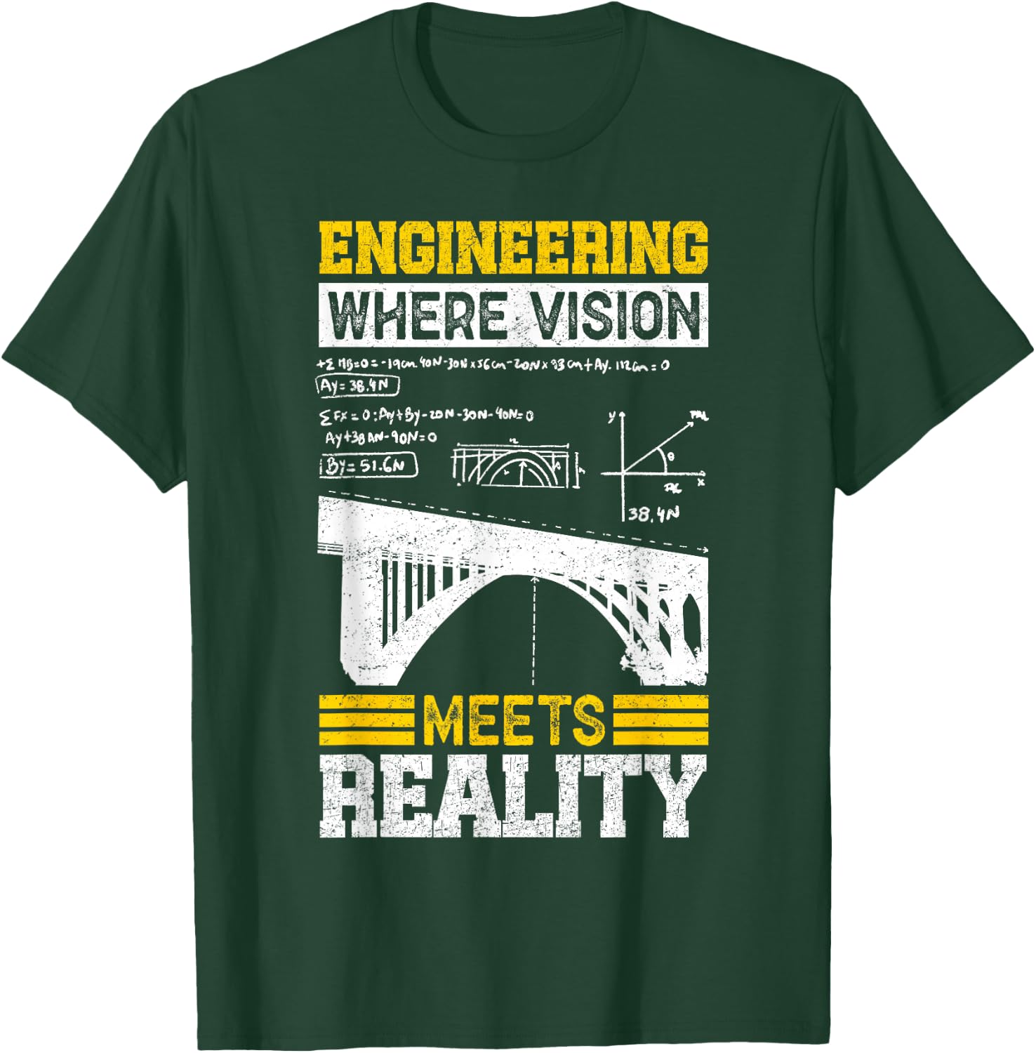 Civil Engineer Design Men Student Woman Mechanical T-Shirt - T-Shirt | Forest