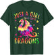 Cute Just A Girl Who Loves Dragons Tie Dye Women and Girls T-Shirt - T-Shirt | Forest