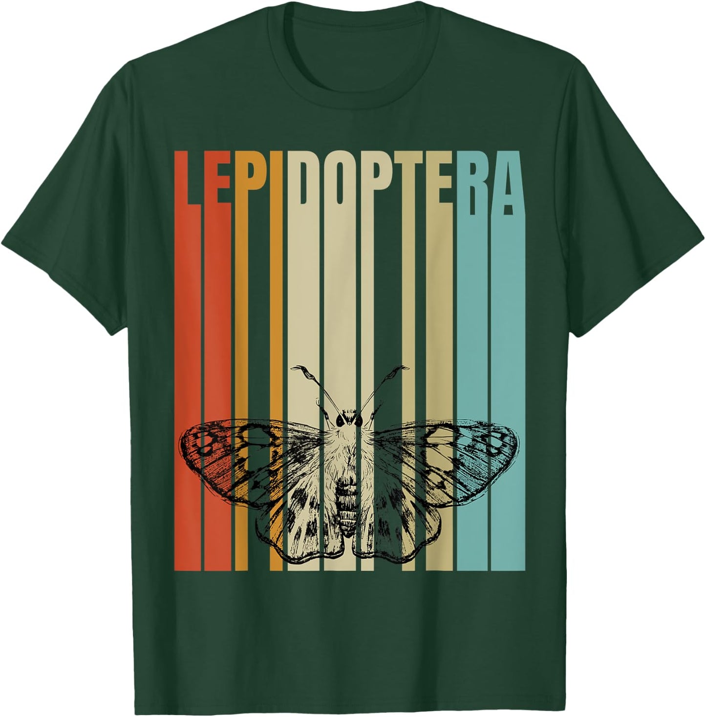 Retro Lepidoptera T-Shirt - T-Shirt | Forest