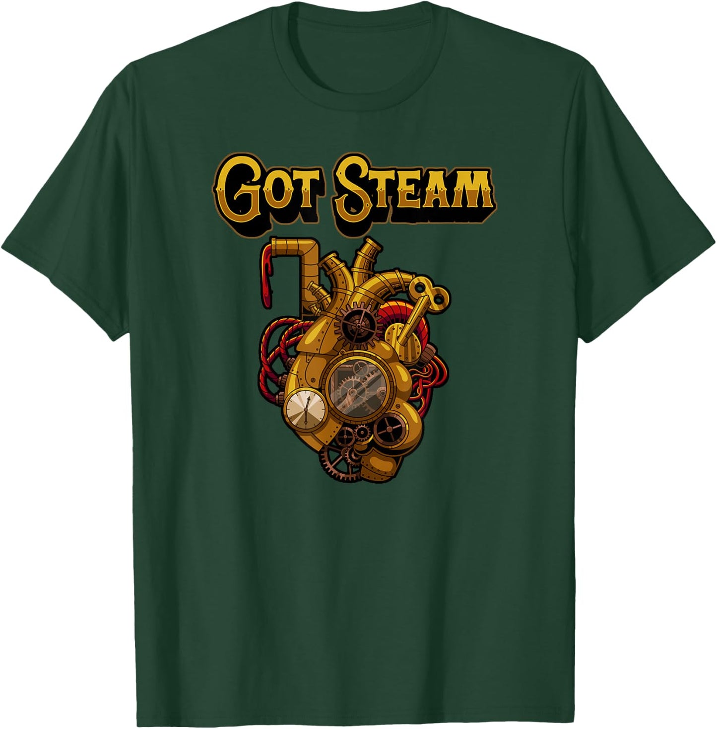 Steampunk Mechanics Victorian Cosplay Steampunk T-Shirt - T-Shirt | Forest