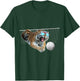 Tiger Tigers Dog Dogs Playing Volleyball, Funny Cute Women Kids T-Shirt - T-Shirt | Forest