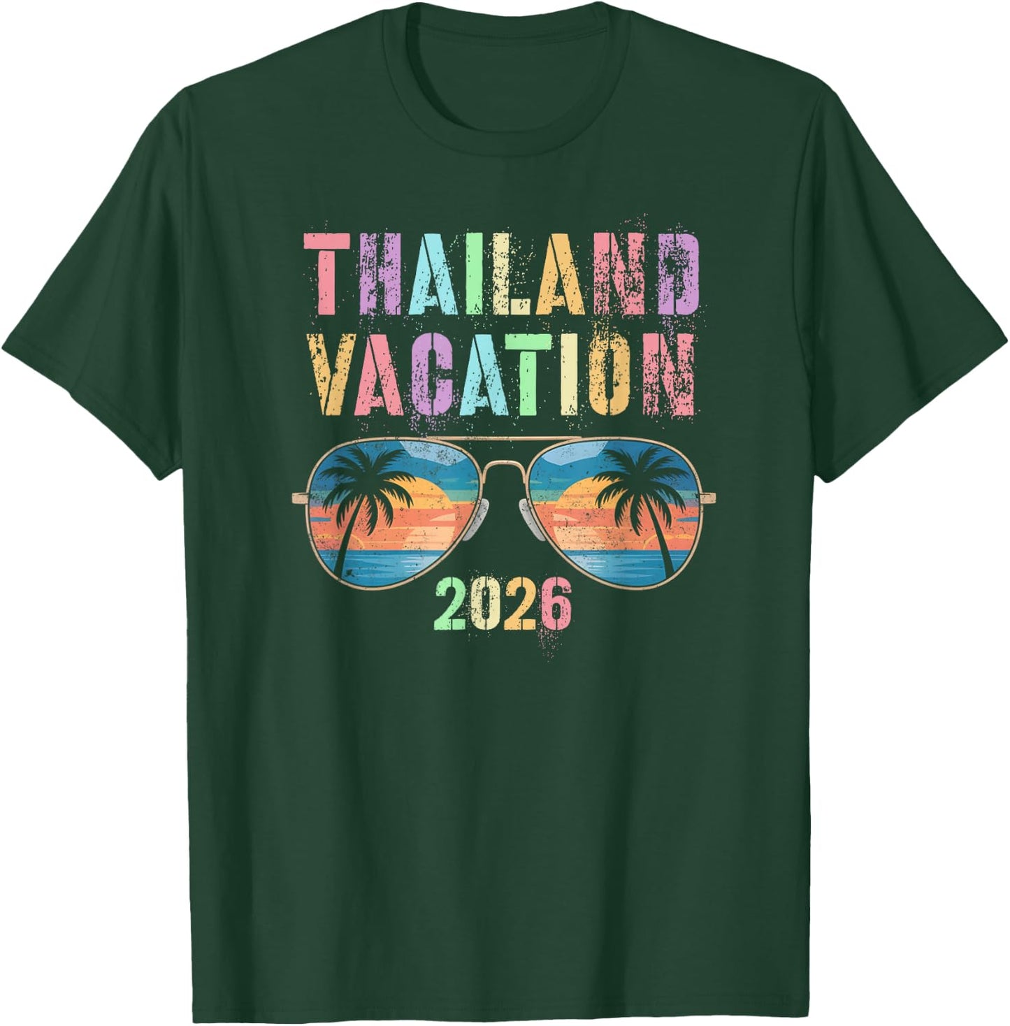 Cute Thailand Vacation 2026 Travel Best Ever Trip Matching T-Shirt - T-Shirt | Forest