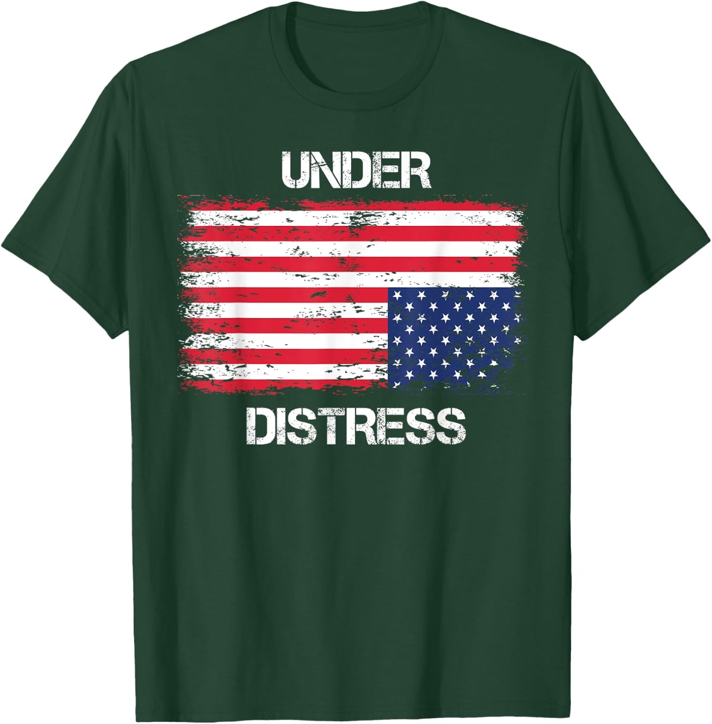 UNDER DISTRESS Upside down US Flag T-Shirt - T-Shirt | Forest