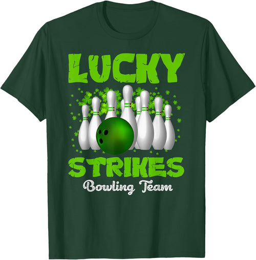 Lucky Strikes Bowling Team Happy Patrick's Day T