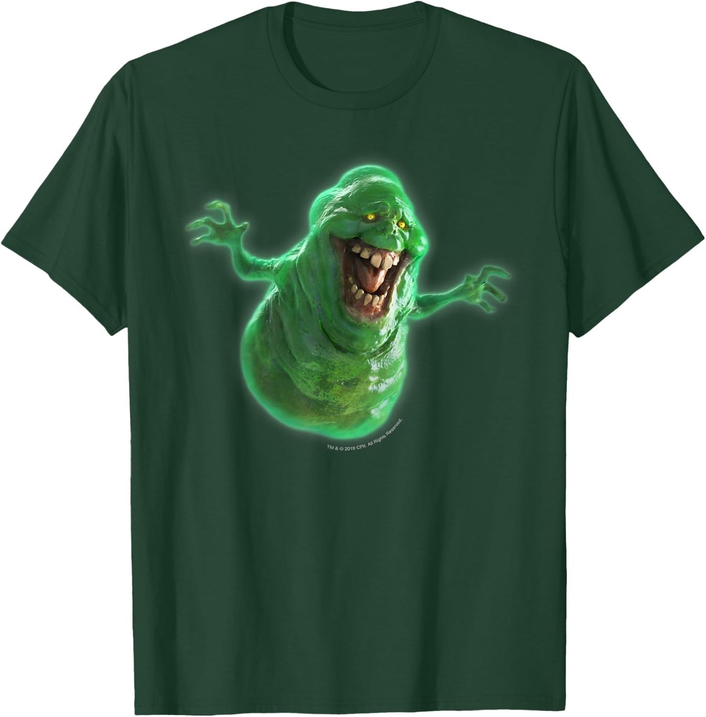 Ghostbusters Slimer Large Face Portrait T-Shirt - T-Shirt | Forest