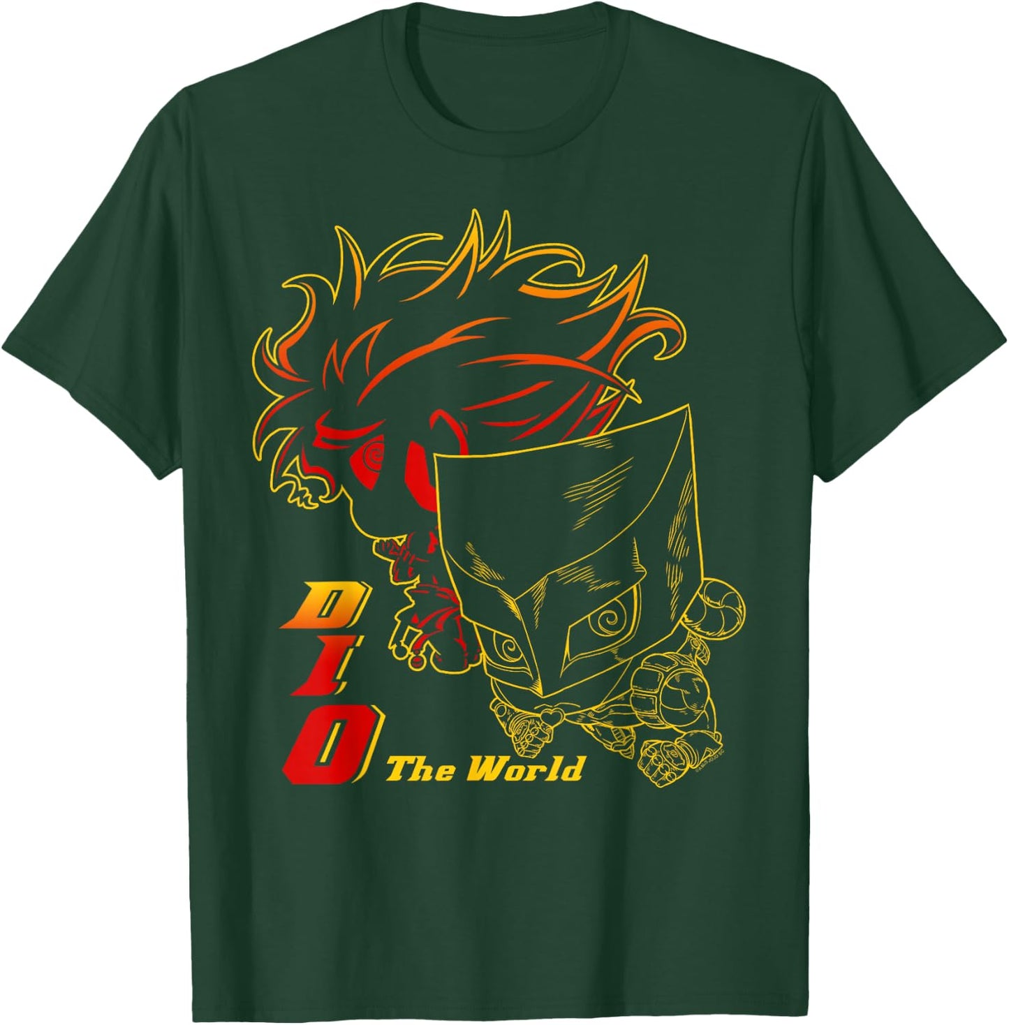 JoJo's Bizarre Adventure Part 3 DIO & The World Chibi Anime T-Shirt - T-Shirt | Forest