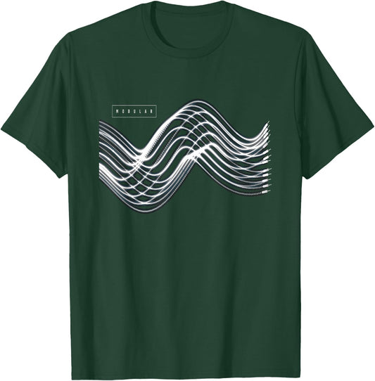Modular Synthesizer I Synth Synthesizer DJ Festival Retro T-Shirt - T-Shirt | Forest