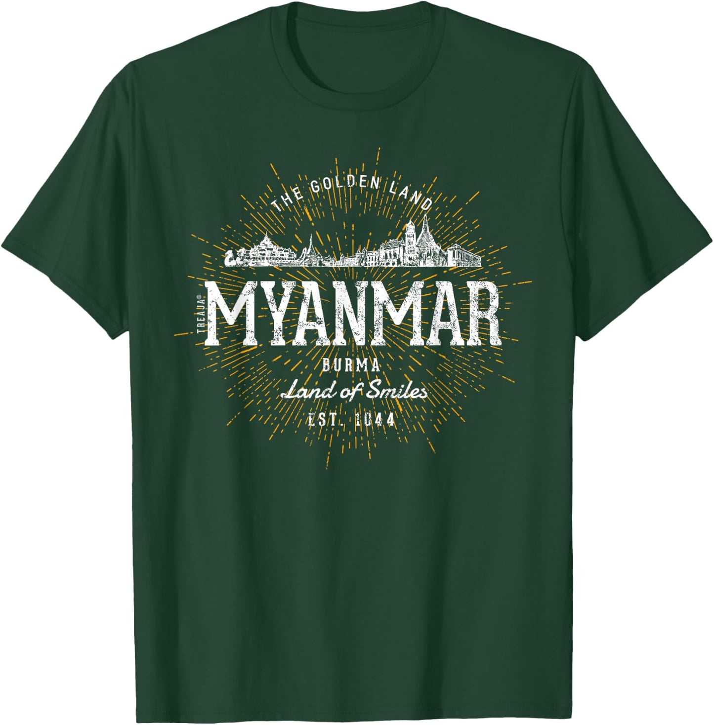 Vintage Myanmar Retro T-Shirt - T-Shirt | Forest