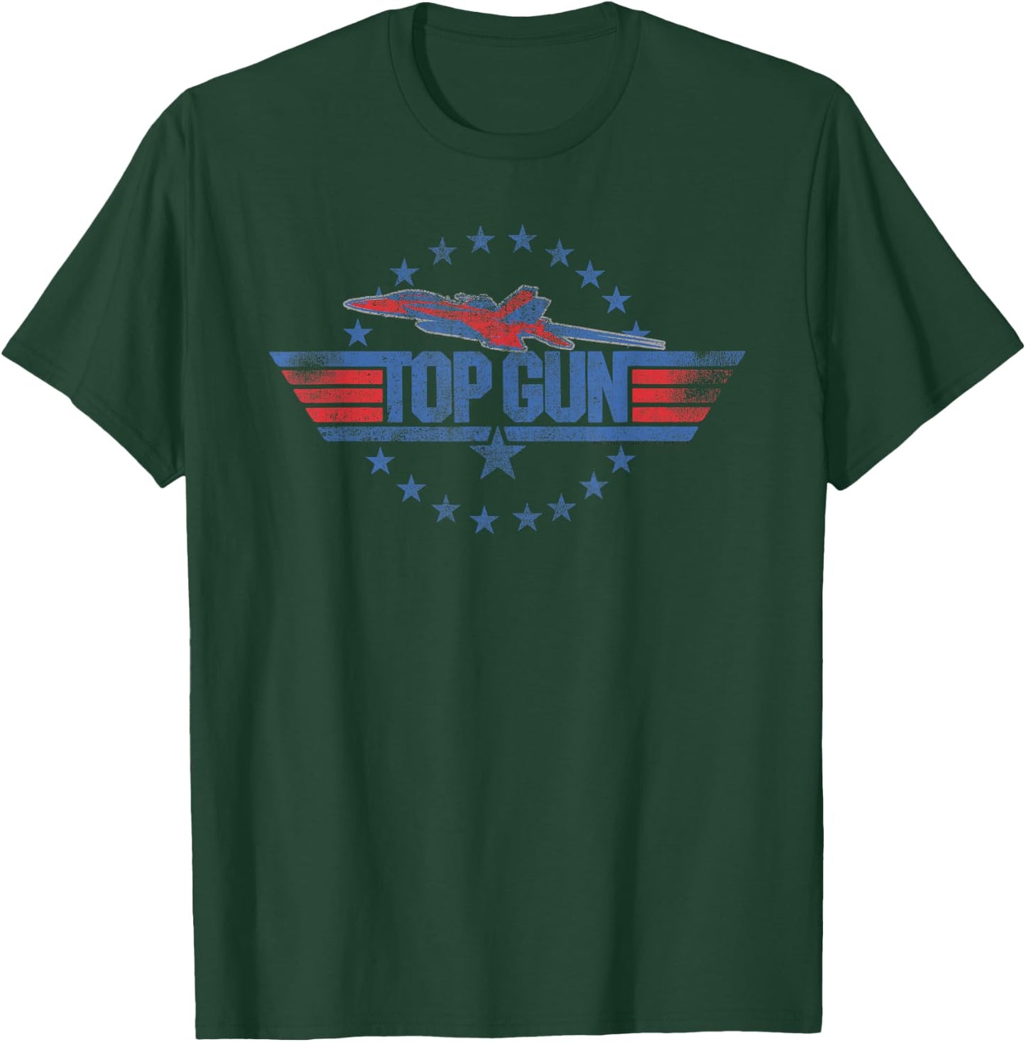 Top Gun Red and Blue Logo Action Movie T-Shirt - T-Shirt | Forest