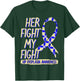 Her Fight Is My Fight Hip Dysplasia Awareness Ribbon Patient T-Shirt - T-Shirt | Forest