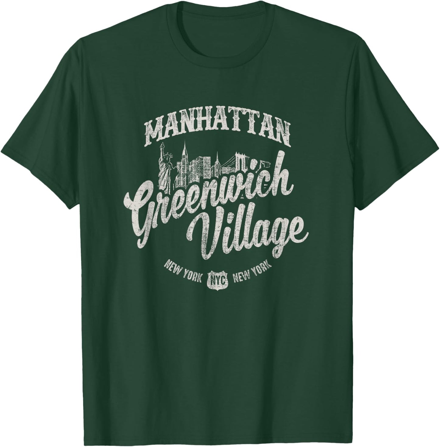 New York Manhattan Greenwich Village T-Shirt - T-Shirt | Forest