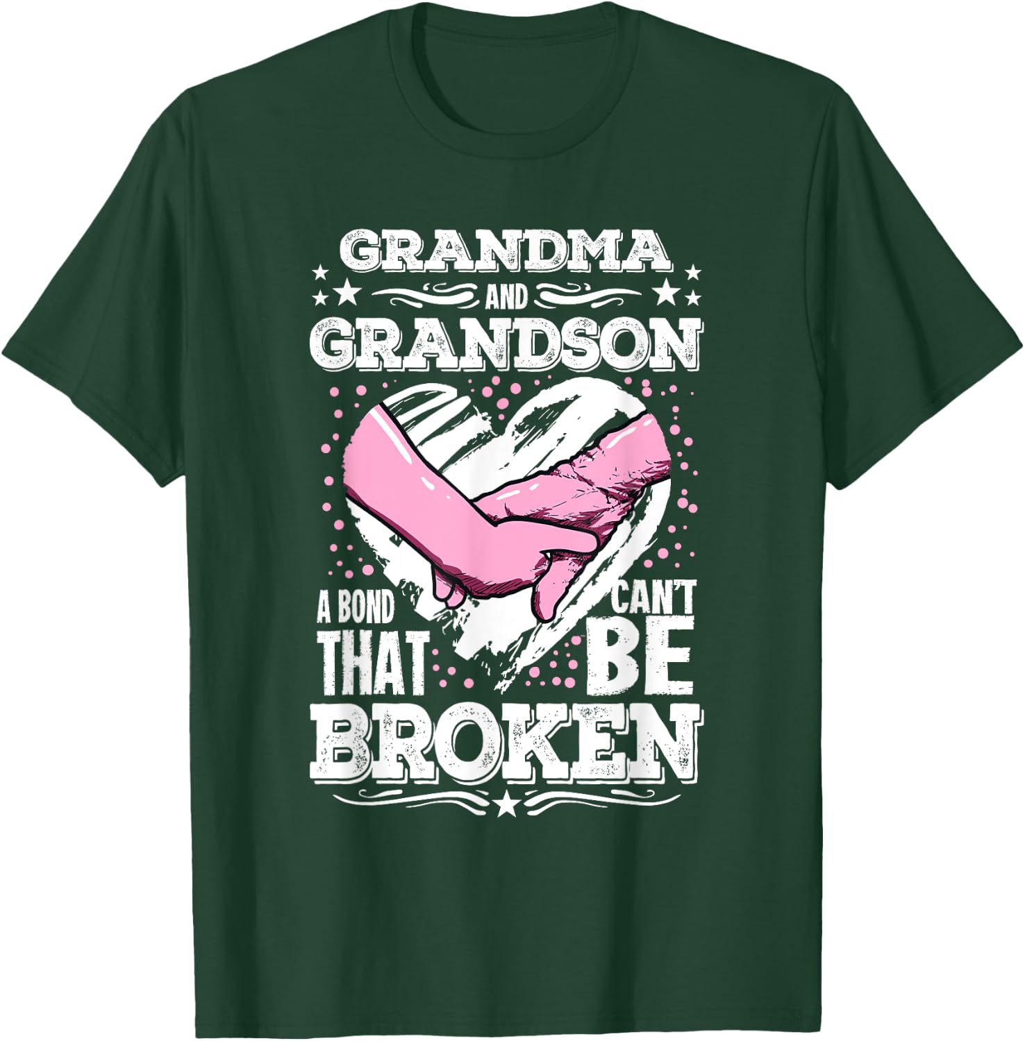 Nana Gift Grandma and Grandson a Bond That Can't be Broken T-Shirt - T-Shirt | Forest