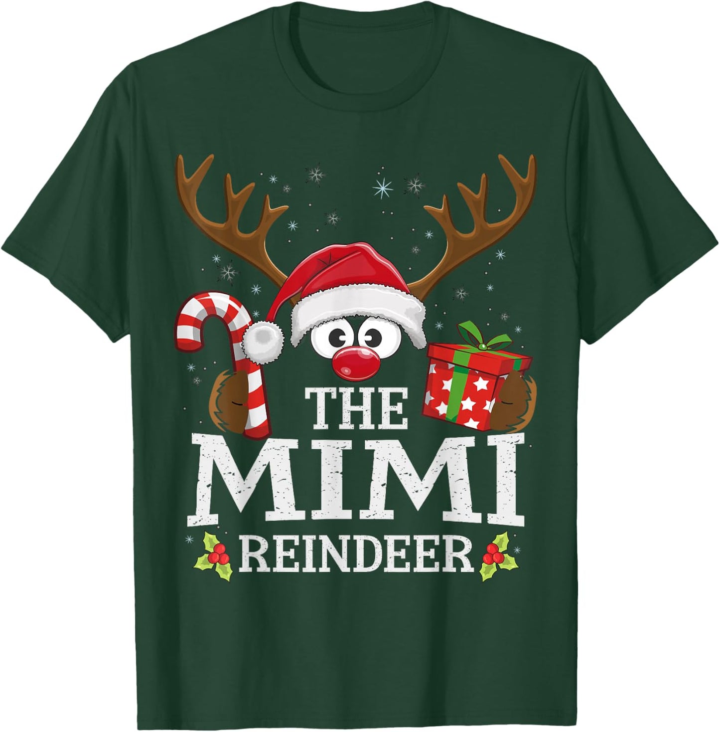 Christmas Matching The Mimi Reindeer Family T-Shirt - T-Shirt | Forest
